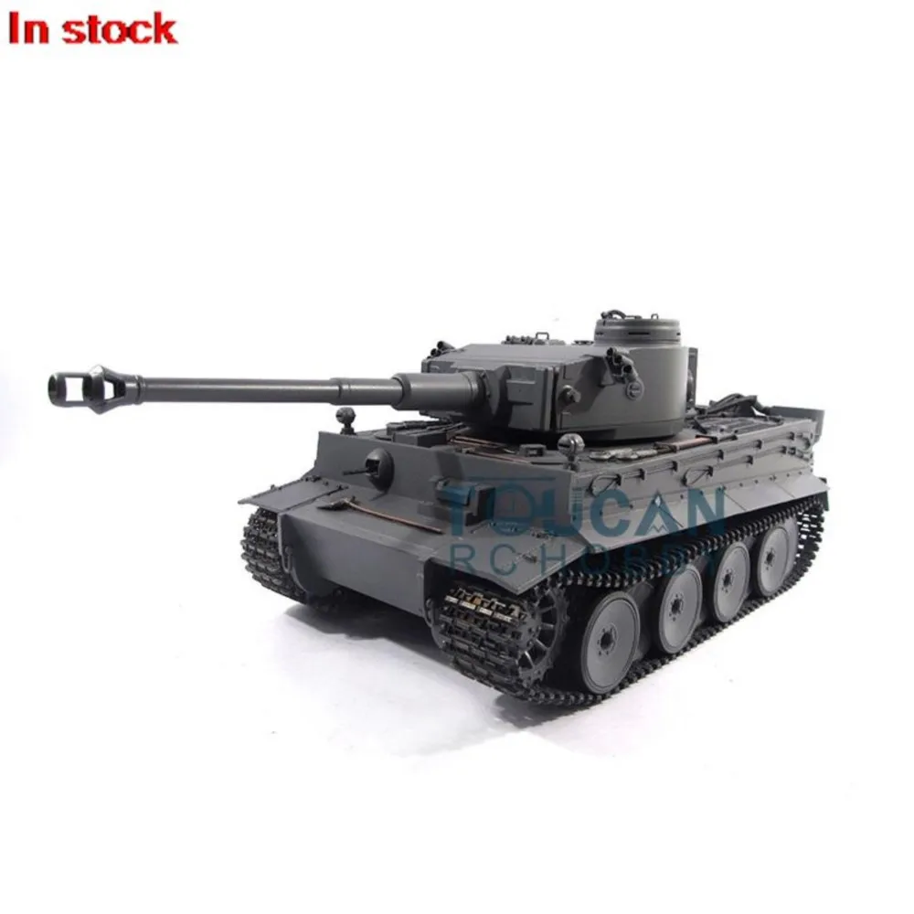 Métal Mato 1/16 échelle 360 degrés rotatif allemand Tiger I RC RTR modèle de réservoir BB tir couleur grise 1220 TH00649-SMT7