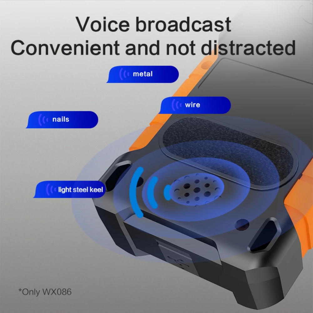 Worx Stud Finder WX086 3in1 Multifunctional Detector Wall Metal Wood Cable Detector Digital Color Display USB Voice Broadcast