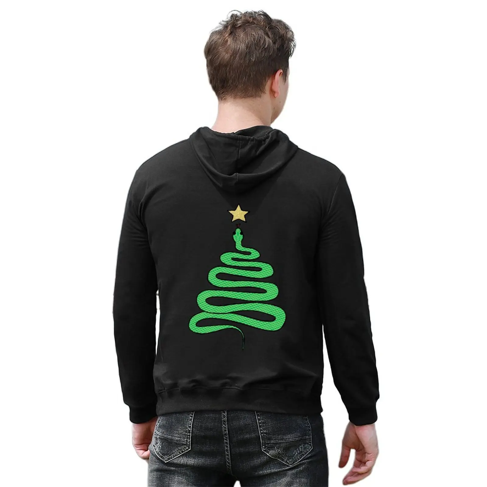 Christmas Snake Hoodie clothes for men mens clothes anime clothing men clothes hoodies and sweatshirts new