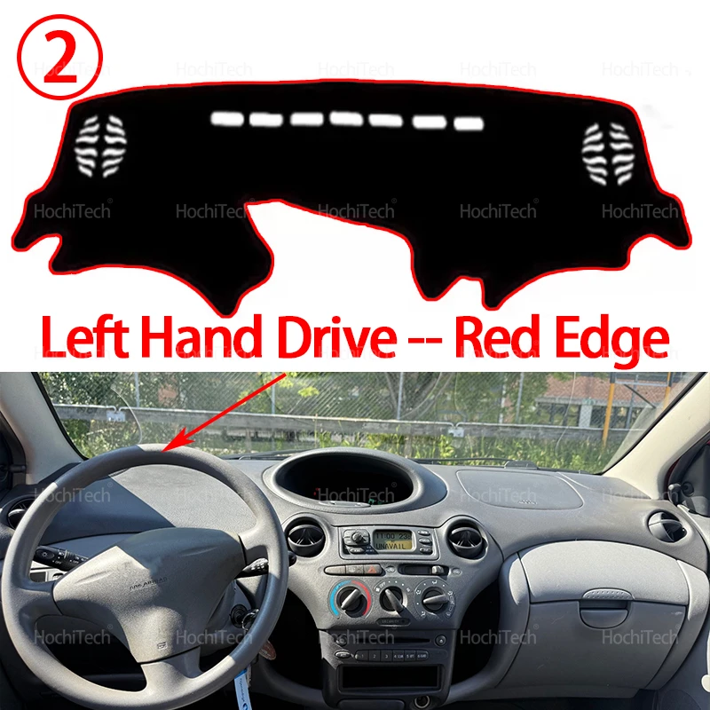 Anti-schmutzige Matte Pad Sonnenschirm Dashmat Schützen Auto Zubehör Dashboard Abdeckung für Toyota Yaris XP10 XP20 Erste Generation 1999-2006 – Detail 10