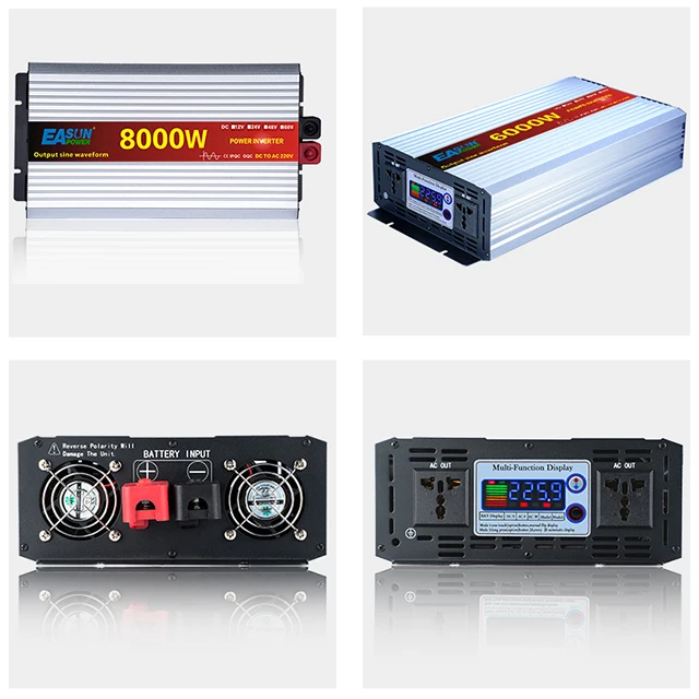 Easun Power Pure Sine Wave Inverter 8000w Dc To Ac Car Inverter 12v 220v Invertor Power 8KW 24V 48V