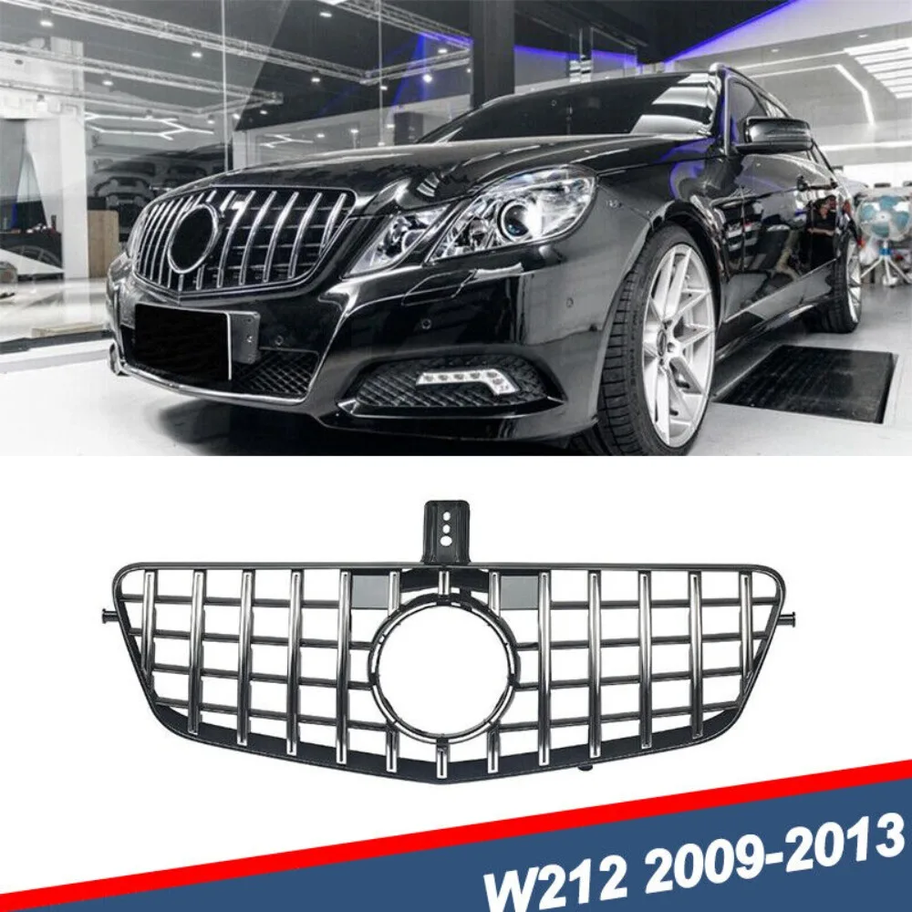 

GT R Front Grille Chrome+Black For 2009-2013 Mercedes Benz W212 E350 E500 E550