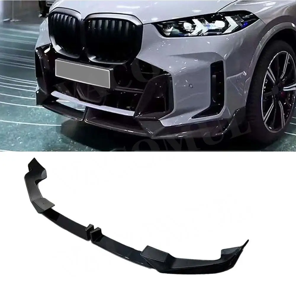 

VACOMUL 1set ABS Front Bumper Lip Spoiler For BMW X5 G05 LCI M Sport 2023+ Bumper Lip Chin Guard Car Styling Gloss Bodykit