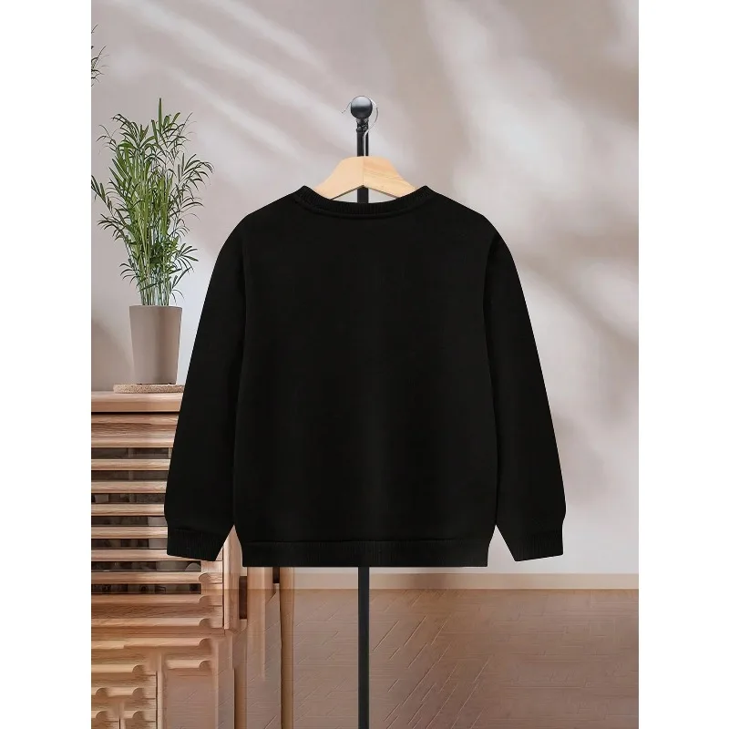 디즈니 할로윈이 여기에 있습니다! 호박과 마녀 요소가 돋보이는 유니섹스 스타일 크루넥 가을/겨울 풀오버 스웨트셔츠