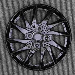 Hubcaps 14 Inch Nolitoy Black Decor Tire Hub Cap Hubcap Wheel Covers Cars 14 Inch Car Hub Auto Refit Accessory Blue Black