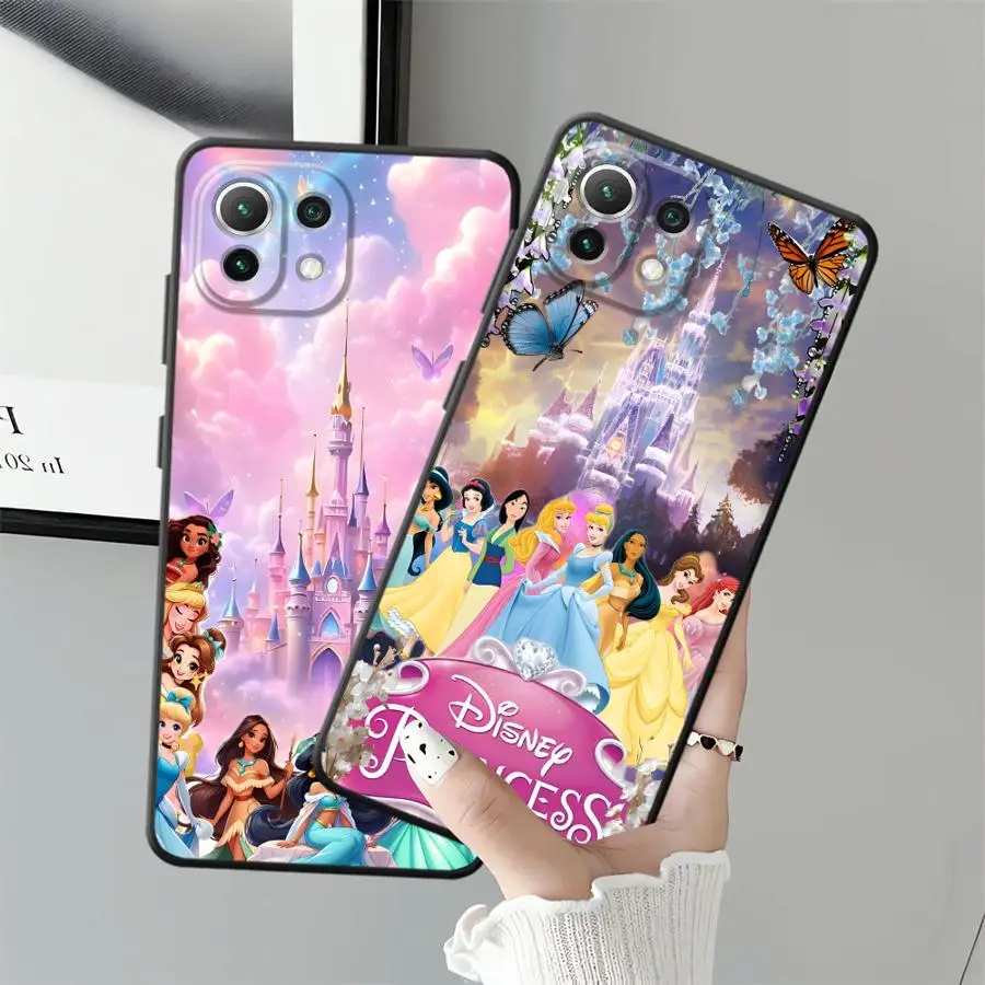 เคสสำหรับ Xiaomi Mi CC9Pro 10 11 13 Lite 11T 14 Pro 9 10T 13 9T ฝาหลังโทรศัพท์แบบนิ่มลายเจ้าหญิงดิสนีย์