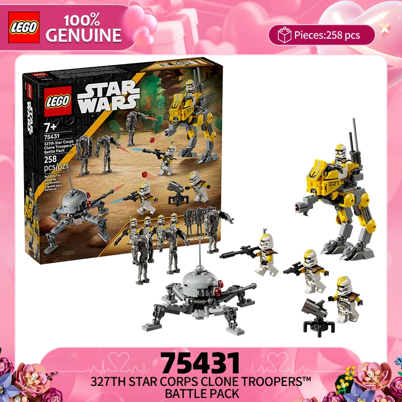 

Lego Building Blocks Star Wars 75431, 327th Star Army Clone Battle Pack, Children's Puzzle Puzzle Toy, Valentine's Day Gift