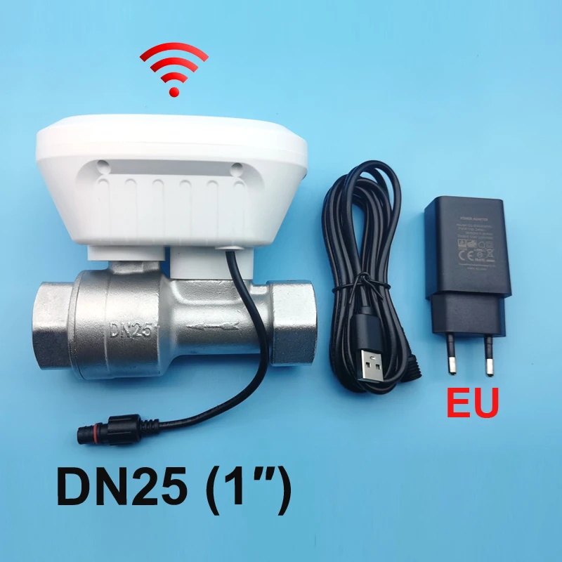 Zigbee oder WLAN Tuya Smart Wasserventil Wasserzähler Wasserdurchflussmesser Verbrauchstemperaturanzeige Smart Life Steuerung Bewässerung