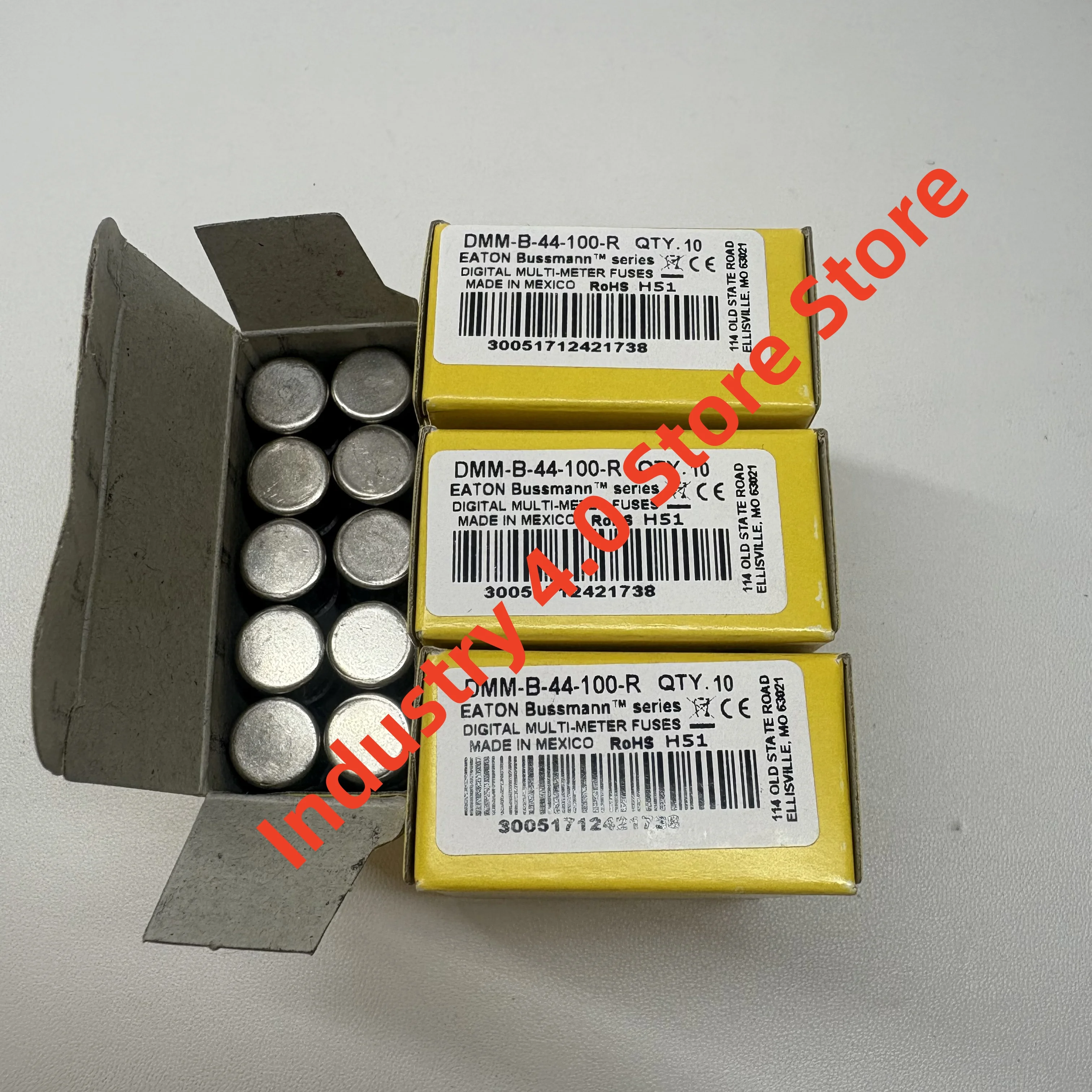 10개 DMM-B-44-100-R 브랜드 440mA 1000V 고속 작동 퓨즈 새 제품