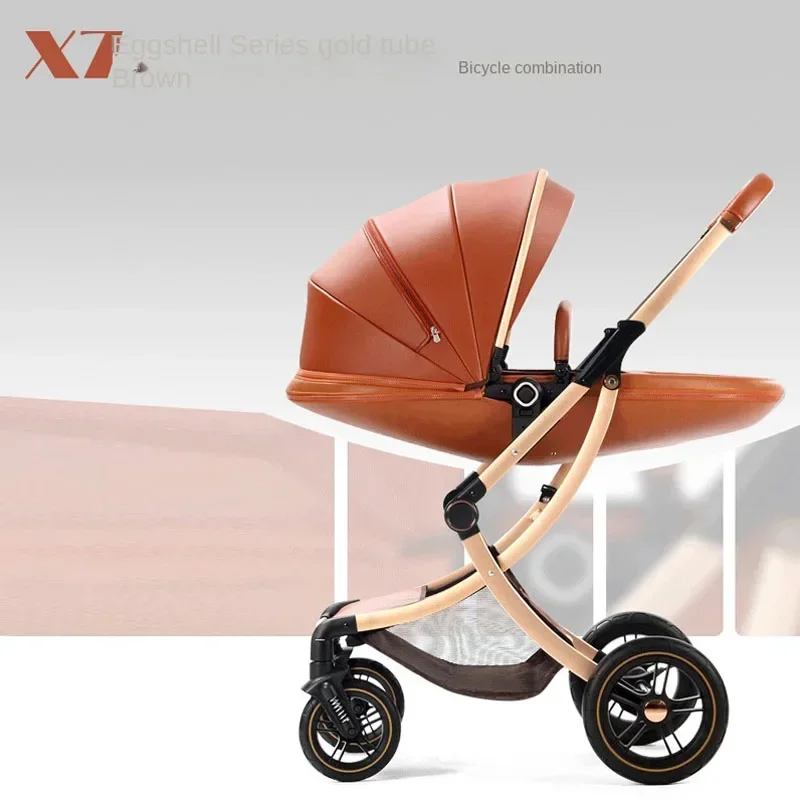 

Baby Stroller Newborn Multifunctional Travel Stroller High Landscape Two-way Seat Lightweight Folding Four-wheeled Stroller