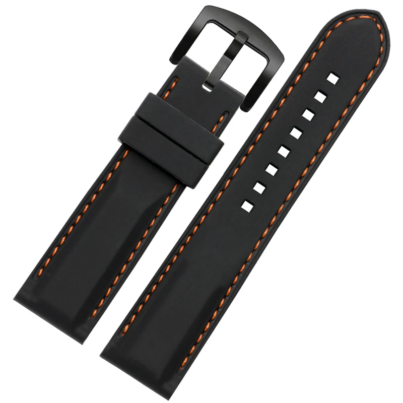 Watch Strap Men \'S Silicone Watchband  for Citizen Seiko Fossil Mido Tianwang DIESEL Universal Rubber Watch Band 22mm