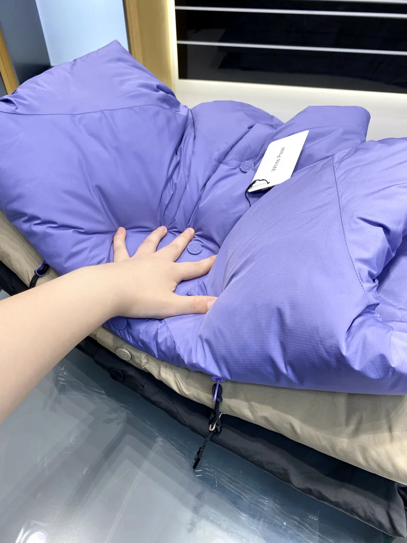 Piumino invernale su misura 3D da uomo di fascia alta 90 down Thiened Outdoor Jaet Youth ular Abbigliamento quotidiano Vestibilità ampia antivento