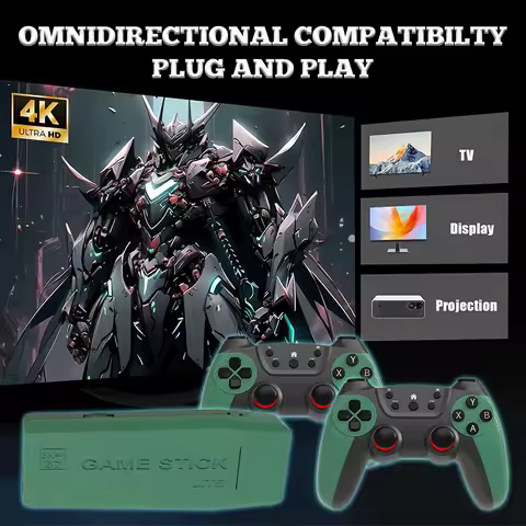 M22-U Retro Game Stick 4K Video Game Console with 30000+ Classic Games 50+ Emulators Plug and Play TV Games Player for PS1 N64