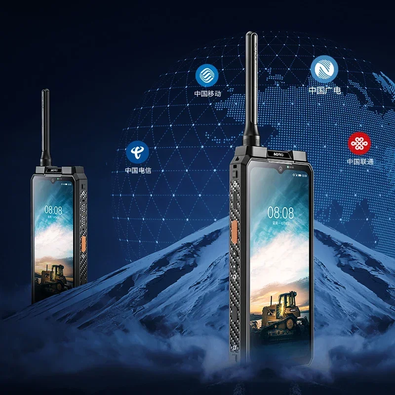 สมาร์ทโฟน AORO M8 ระบบปฏิบัติการ Android กันน้ำระดับ IP68 และ IP69K รองรับ 5G LTE พร้อมวิทยุสื่อสารแบบพกพาสองทาง รองรับ POC Zello เชื่อมต่อไร้สาย
