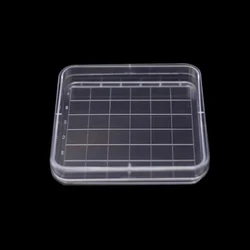 10pcs/lot 10*10cm Lab Disposable Sterile Plastic Square Petri Dishes with With Grid Line Culture Plates Bacterial Yeast