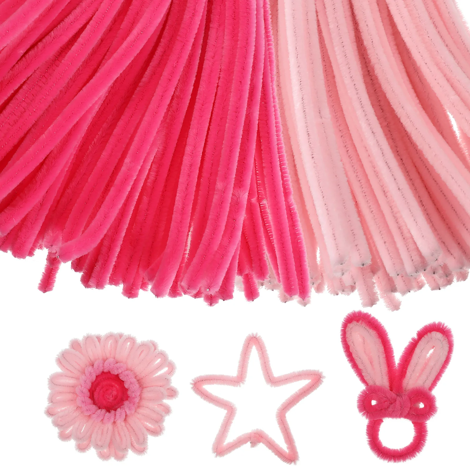 

200Pcs Pipe Cleaners for Crafts Soft Chenille Stems DIY Twisting Rods Holiday Decorations Valentine's Day Craft Projects Bulk