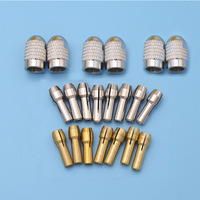 Set Of Electric Grinder Chuck Drill Chucks Collet 4.2/4.8mm 0.5-3.2mm Mini Grinder Copper Chuck Accessory Set