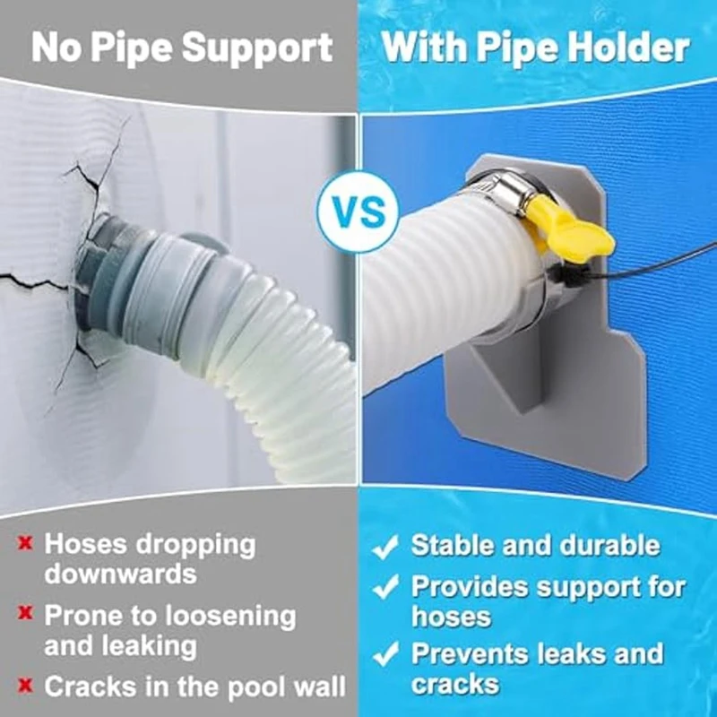 Pool Pump Hoses For Above Ground Pools - 1.25In Diameter Pool Pump Replacement Hose 59In Long Filter Pump 607, 637