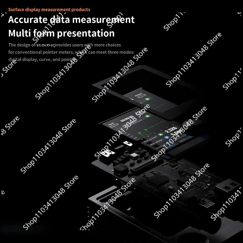 PW11 High Refresh Fullcolor Screen Power PCB Detector for Ampere-Voltage Meter Digital Display Multi Mode Operation