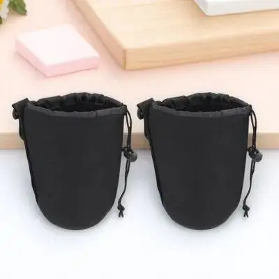 2 قطعة كاميرا عدسة الحقيبة النيوبرين للصدمات العزل الحراري مرنة الرباط عدسة حقيبة لعدسات Dslr يصل إلى 11 سنتيمتر