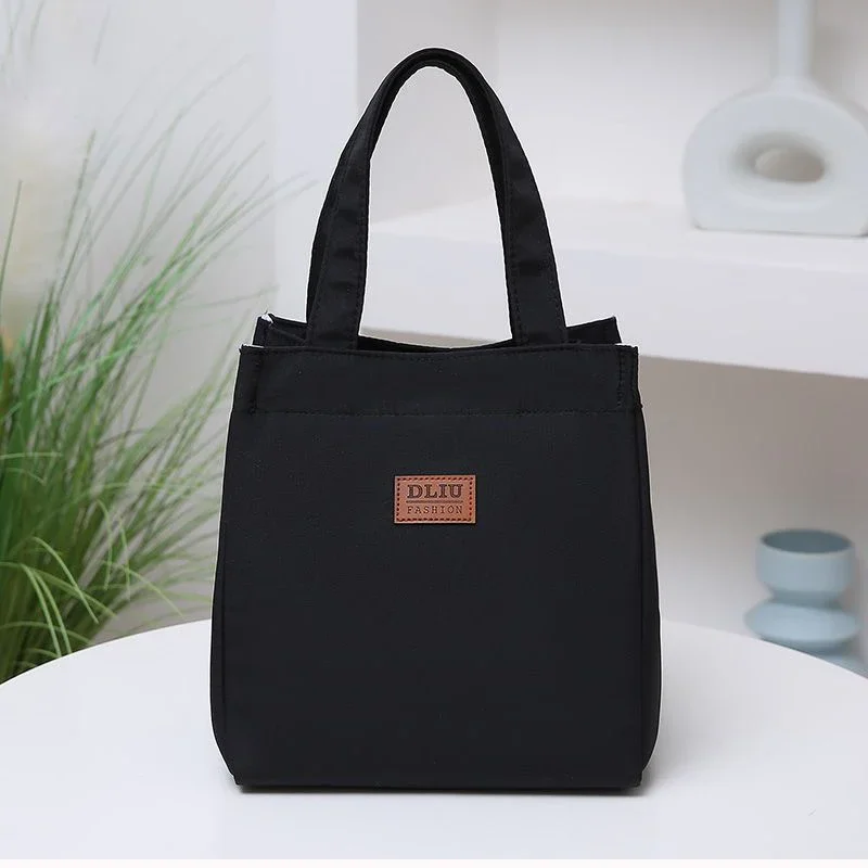 Large-capacity Simple Bento Bag for Going Out and Taking Lunch to Work Aluminum Foil Insulated Lunch Box Bag Handbag