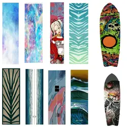 84*27cm Professional Land Surfboard Sandpaper Skaterboard Sticker Surfskate Sandpaper Thickened Non-slip Stickers Dropshipping