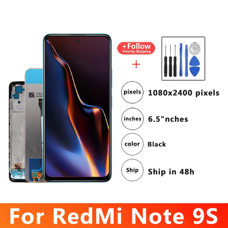 6.5 ''LCD Dành Cho Xiaomi POCO M3 Pro LCD M2103K19G M2103K19C Màn Hình Thay Thế Màn Hình Cảm Ứng Dành Cho Xiaomi Redmi Note 10 5G Màn Hình LCD