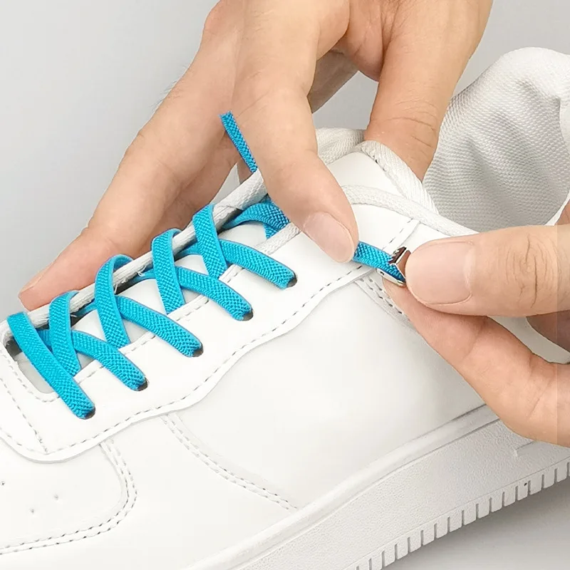 

No Tie Elastic Shoe Laces One Size Fits All Adult and Kids Shoes Shoelaces for Sneakers Shoelace Tieless Flat Expand Shoestrings