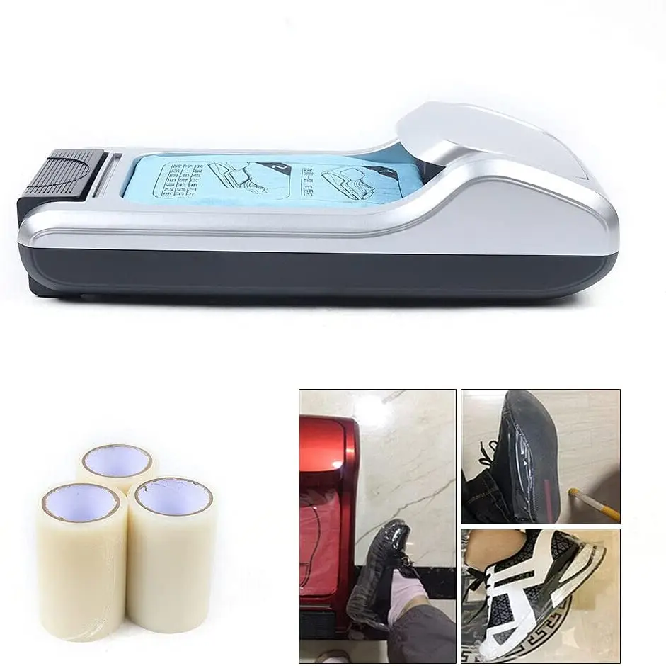 600pcs Disposable Shoe Cover Machine Dispenser Overshoes Membrane Distributer With Disposable Shoe Film