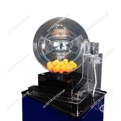 Electric Lottery Ball Machine, Automatic Bingo Balls Machine Cage Fantasy Football Drafts Game Acrylic Lucky Drawing Machine