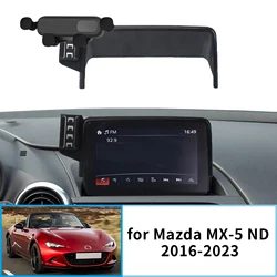Car Mobile Phone Holder for Mazda MX-5 2016-2023 ND MX5 Miata Roadster GPS Bracket Navigation Stand Auto Accessories