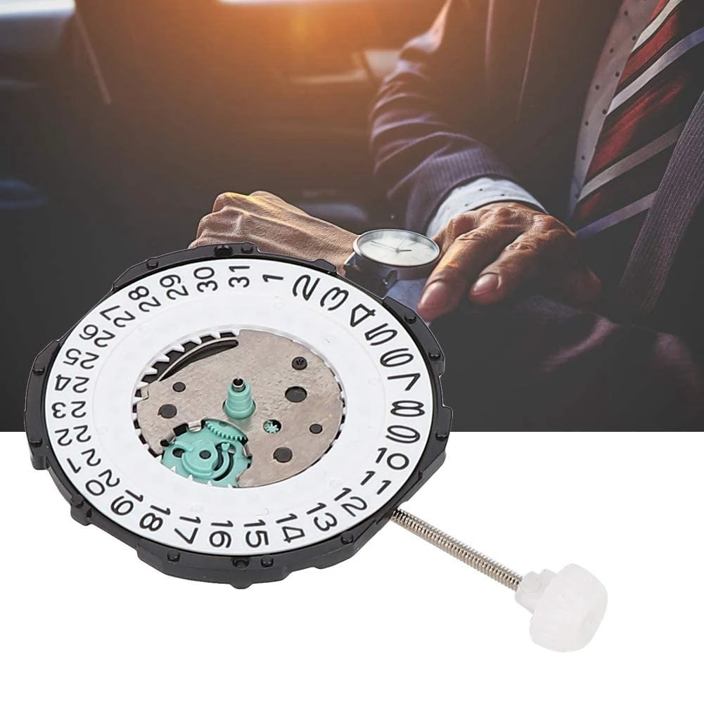 Mouvement de montre à quartz à trois aiguilles pour hommes, SL28, accessoire de réparation de montre, calendrier unique