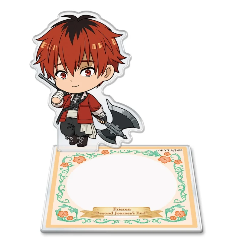 Anime Frieren: Beyond Journey's End Frieren Stark Acrylic Cup Mat Keychains Desktop Ornament Utility Items
