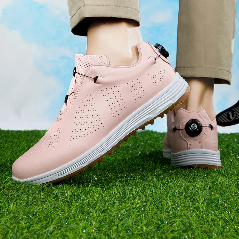 Rekreacyjne buty golfowe Wysokiej klasy buty do badmintona Obrotowa klamra Buty sportowe Jednokolorowe, oddychające tenisówki rekreacyjne Buty