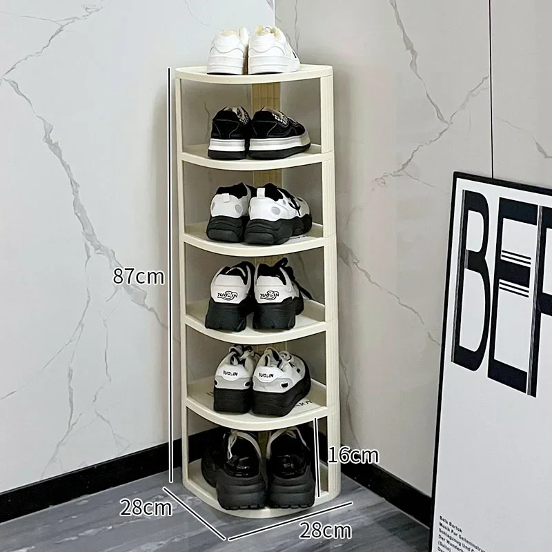 رف الأحذية المنزلية الضيقة متعددة المستويات مدخل الفضاء المقاطعي تخزين الأحذية قطعة أثرية تأجير غرفة خزانة الأحذية الرف