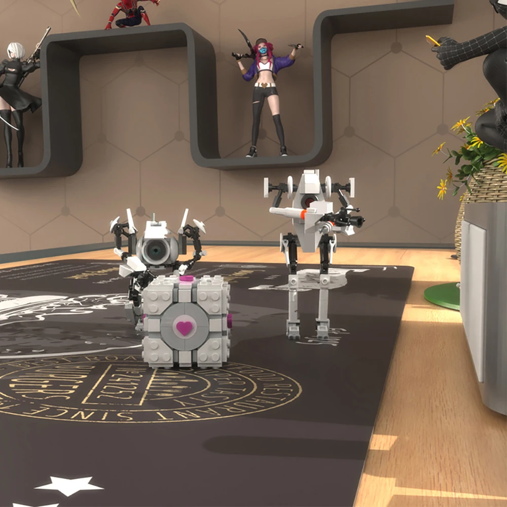 

MOC P-bodys Building Blocks Set From GLaDOS, Portal Lab Robots DIY Bricks Toy Scientific Experiment Kid for Birthday Gift 446PCS