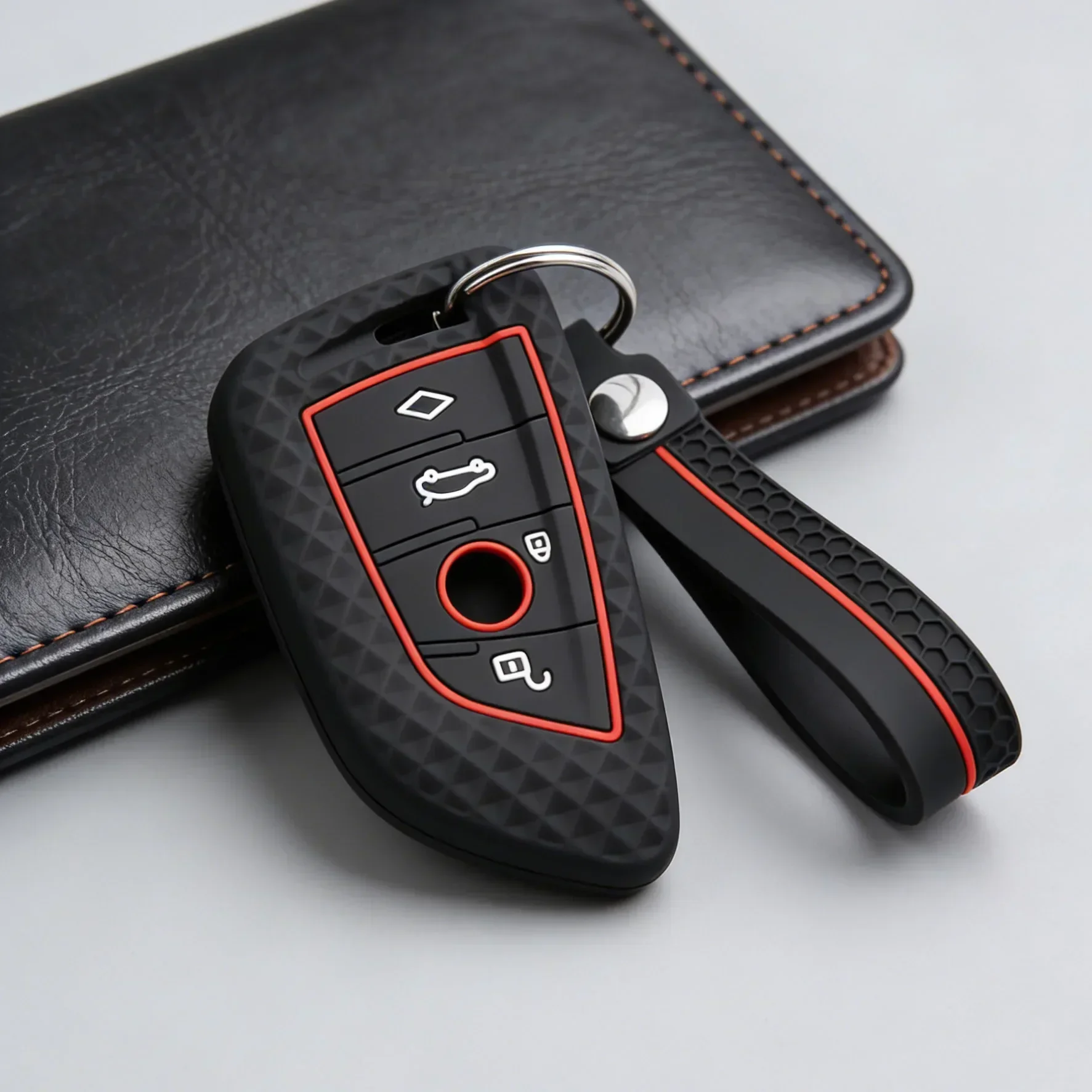 Silicone For BMW F30 F31 F32 F34 F20 F21 F07 F10 1 3 5 7 Series X1 X3 G01 X4 G02 X5 F15 F16 M3 M4 Car Key Case Cover Shell Fob