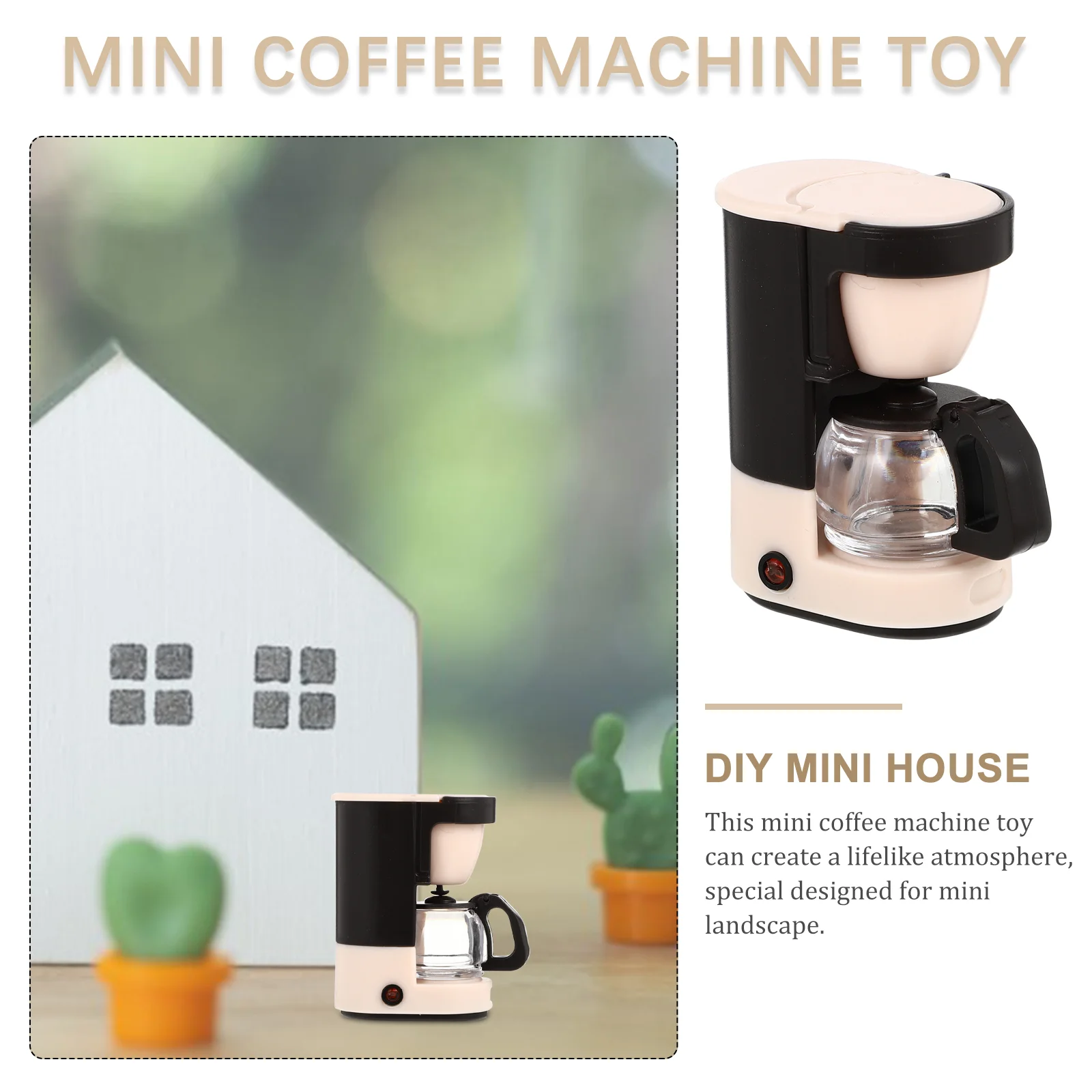 Miniature Coffee Machine Toy Children’s Toys Play Kitchen Accessories Plastic Kids Maker Toddler Machines Childrens