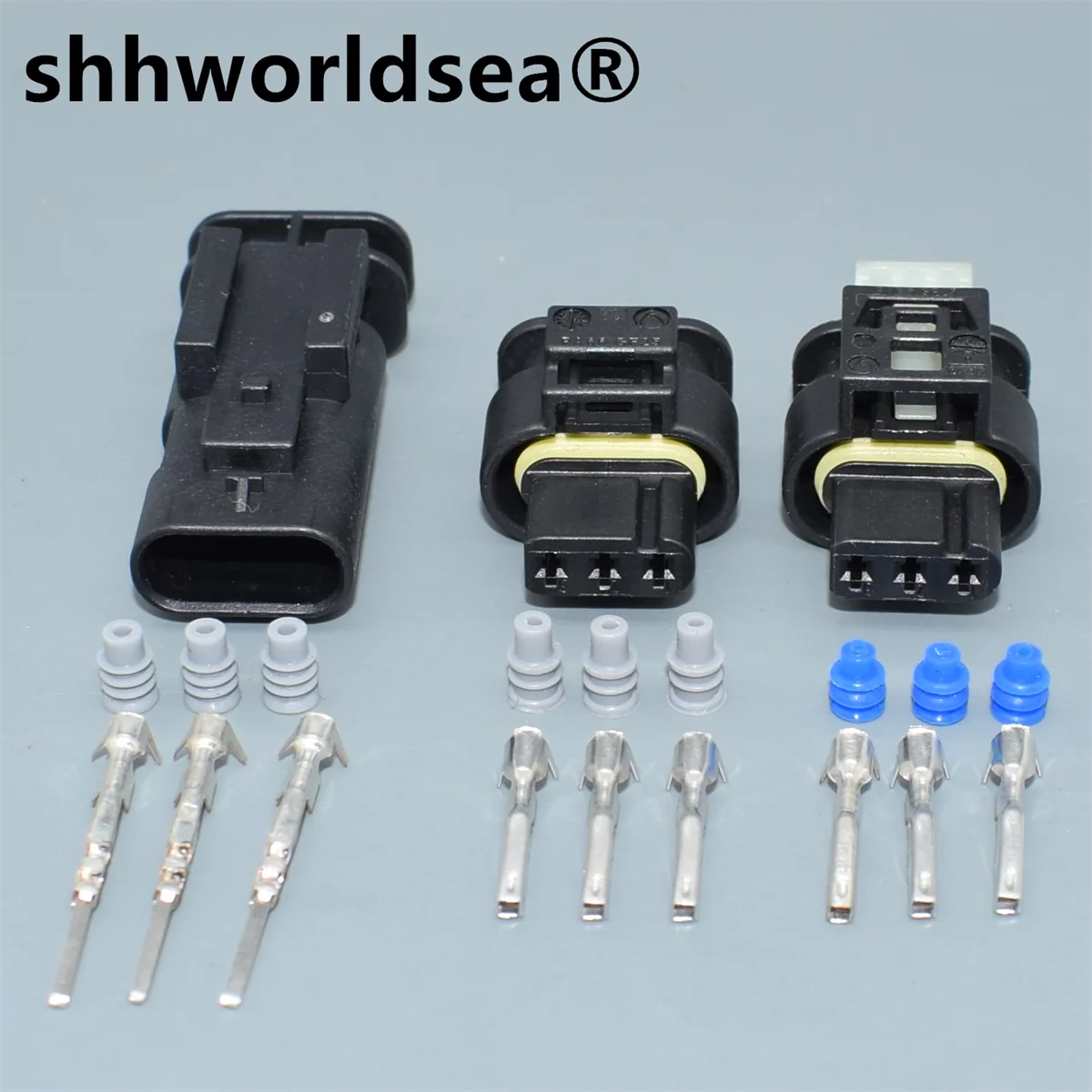 

shhworldsea 3pin 1.2mm electrical automotive plug connetor 3C0973203 for VW 3C0 973 203 872-858-541 7615490-03