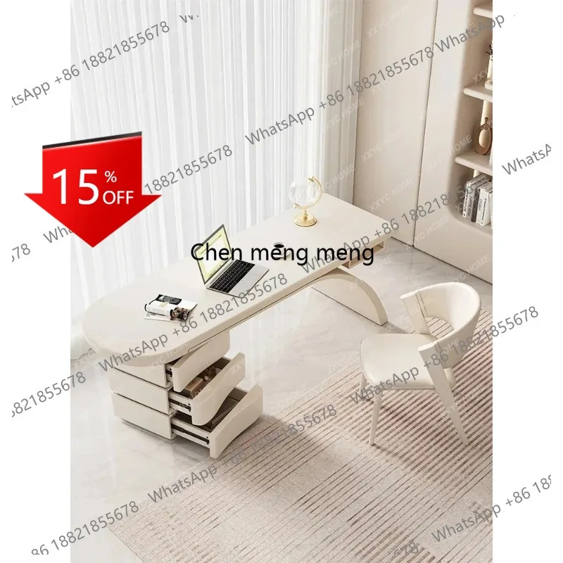 

Компьютерный стол B178 в кремовом стиле, для дома, спальни, рабочего стола, дизайнерский, в стиле лёгкой роскоши, современный, простой.