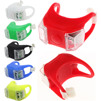 Mini Bicycle Taillights One-Touch Switch LED Strobe Tail Rear Flash Light Bulb Safety Warning Bicycle Rear Light
