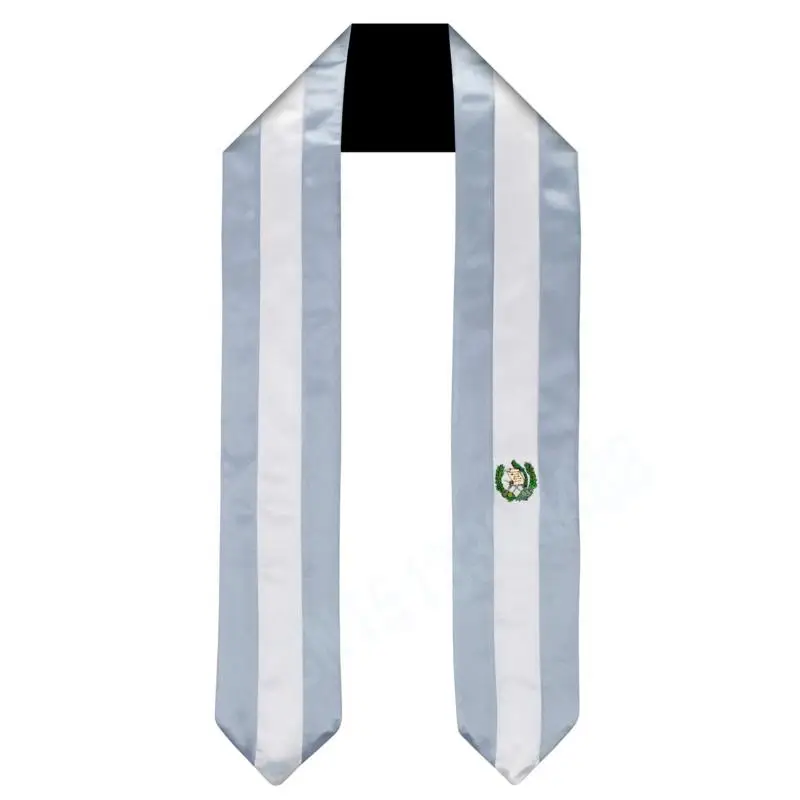 

Guatemala Flag Scarf Top Print Graduation Sash Stole International Study Abroad Adult Unisex Party Accessory