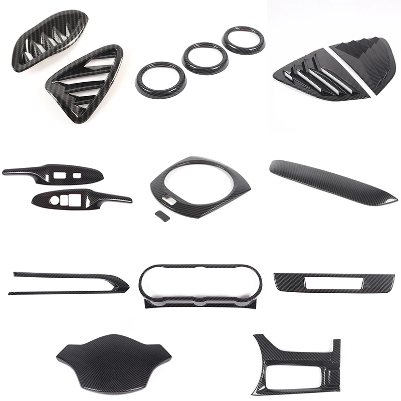 For Mazda MX-5 MX5 ND 2016+ ABS Car Central Control Dashboard Navigation Panel Sticker Full Set Interior Decoration Trim Kit LHD