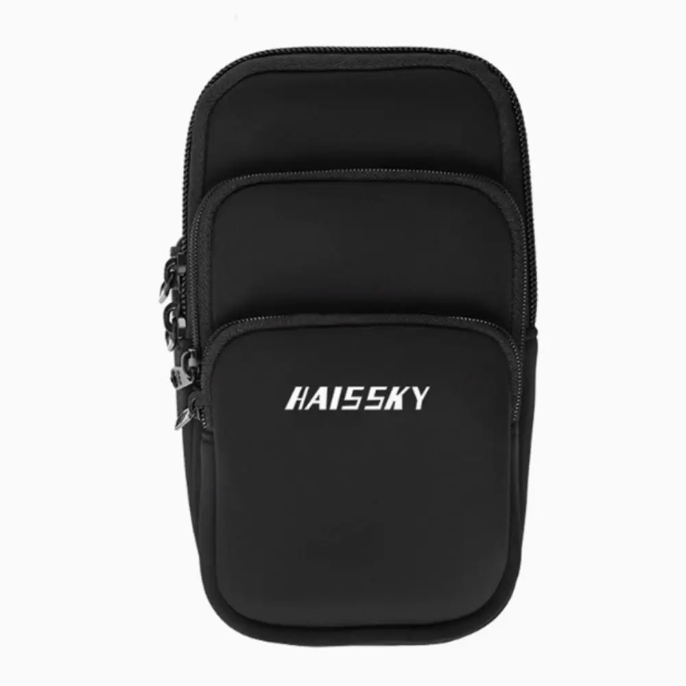 Three Pockets Running Phone Bags Phone Holder Storage Bag Arm Band Pouch Headphone Card Neoprene Mobile Phone Arm Bag