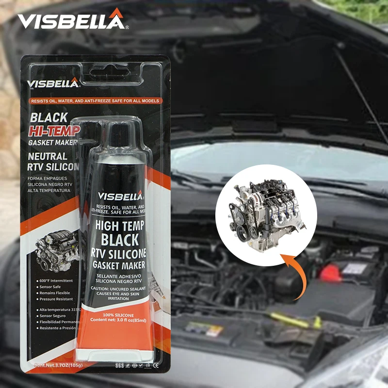 

Visbella RTV Automotive Engine Gasket Maker Silicone Sealant Strong Bonding Gap Seal Adhesive Motor Joints Sealer