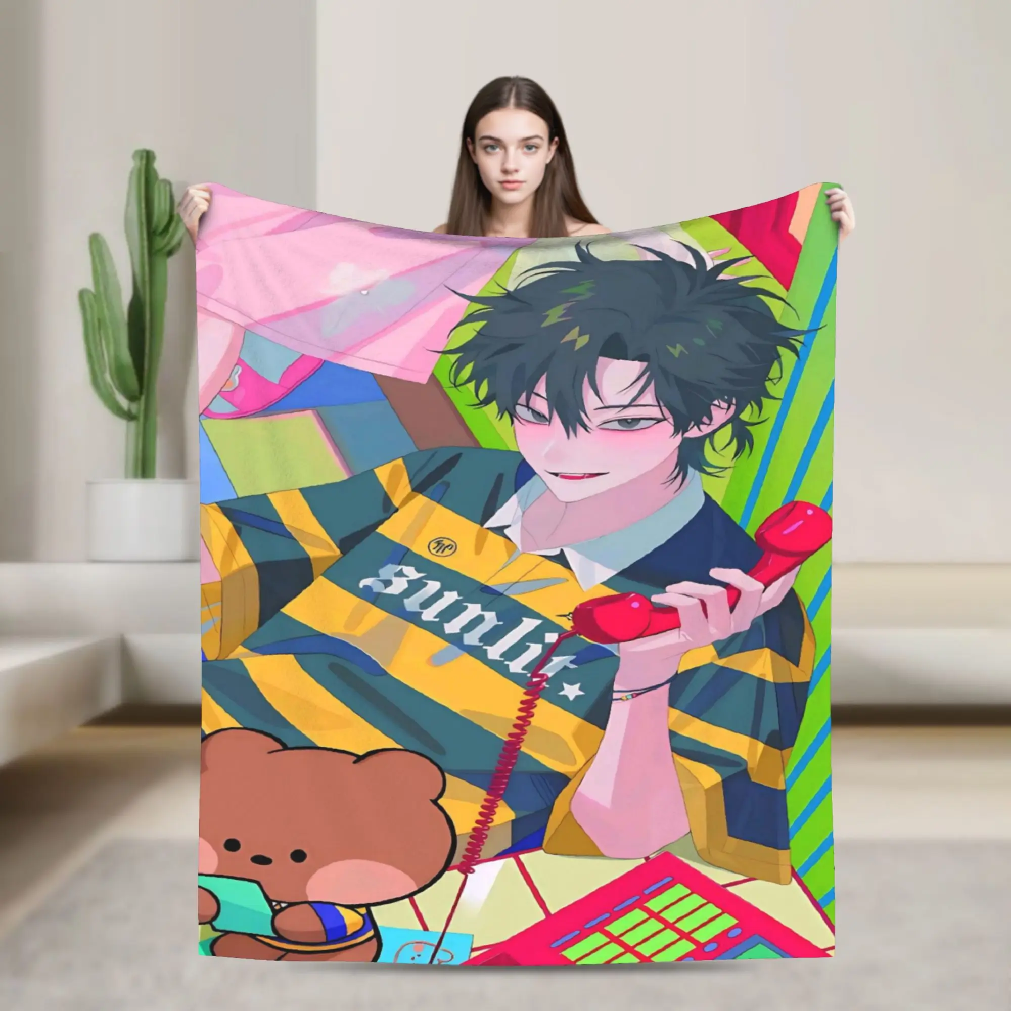 Link Click Throw Blanket for Couch  Soft Cozy Plush Blanket 50x60 Inches Multi-size Bedspread for All Seasons