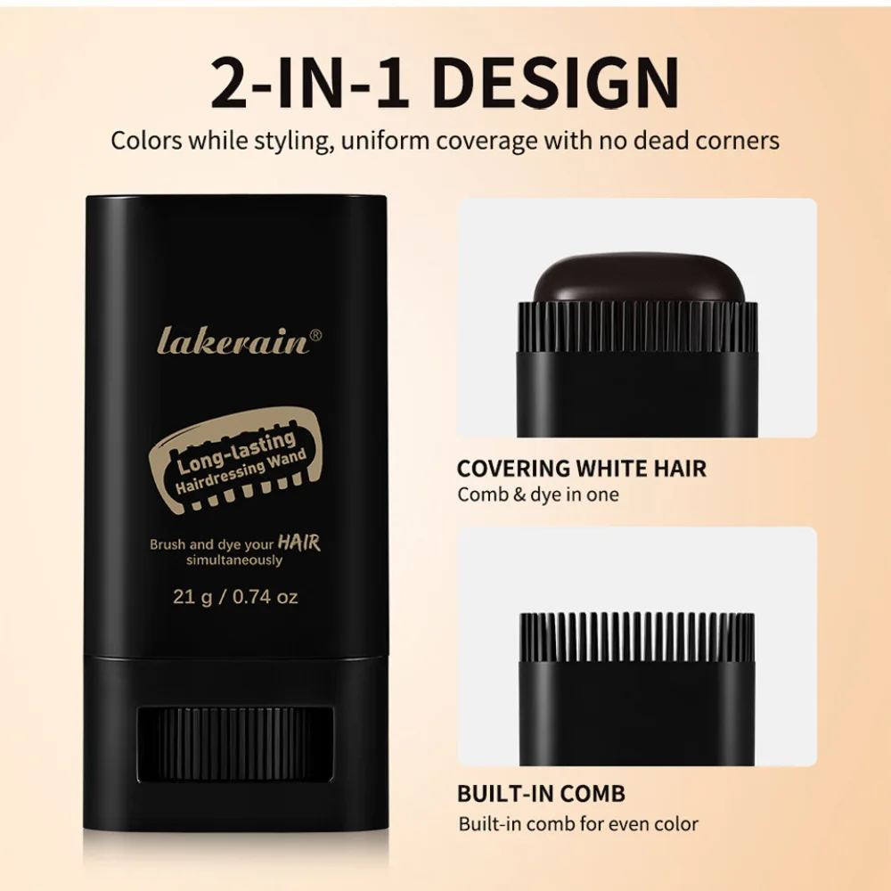 Lakerain Hairline Filling Powder Stick For Forehead Contouring Shaping Hair Volumizing Concealer Easy To Carry