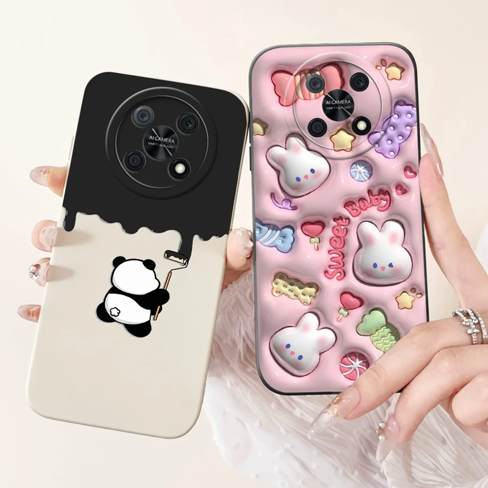 New Casing For Huawei Nova Y90 Cover Fashion Rabbit Phone Case For Huawei Nova Y90 NovaY90 CTR-LX1 Shockproof Soft Back Cover view 2