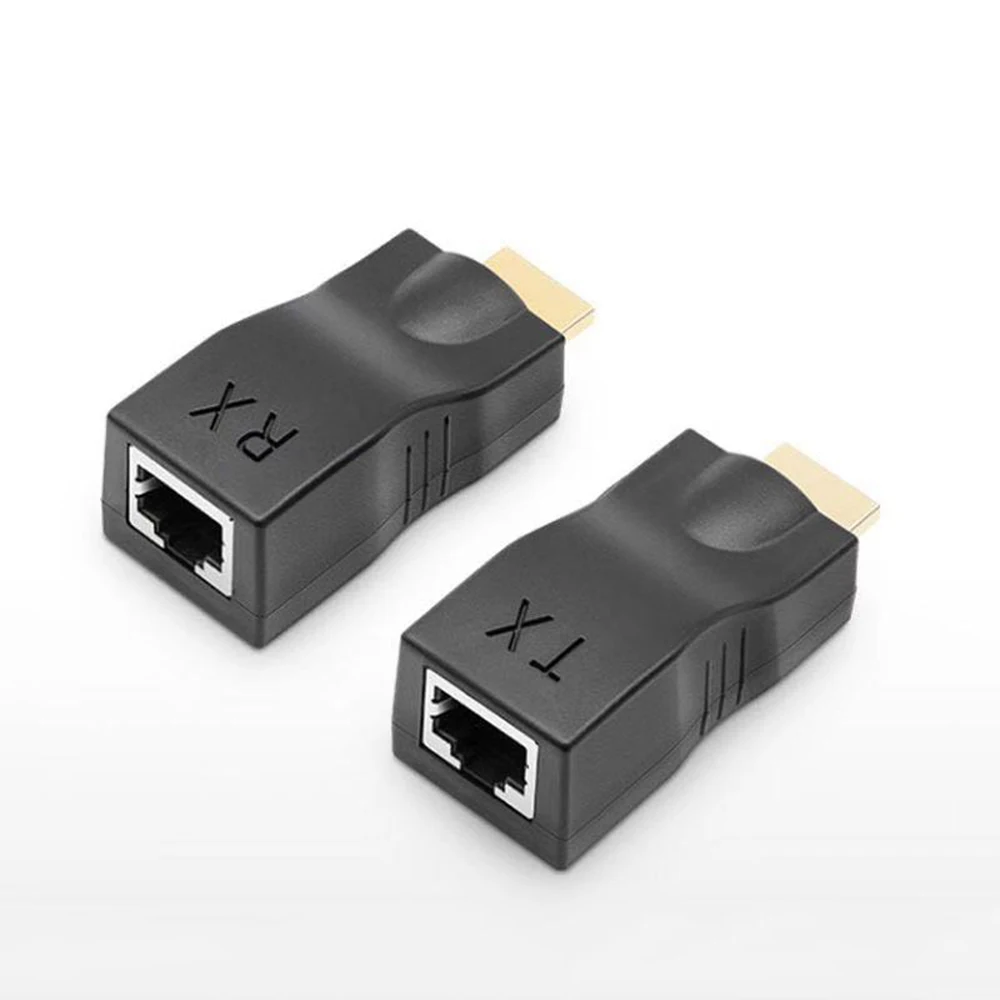Pop 1 Pair RJ45 4K HDMI-compatible Extender Extension Up To 30m Over CAT5e Cat6 Network Ethernet LAN For HDTV HDPC DVD PS3 STB
