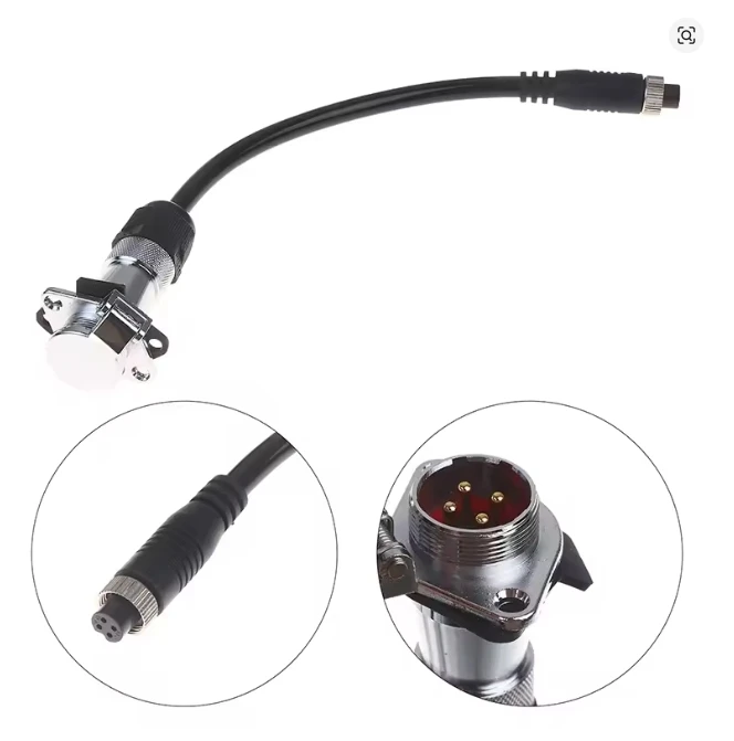 4Pin Dedicated Rearview Camera Reverse Image Connection Cable J6 Vehicle Monitoring Spring Wire